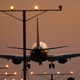 Flight landing at LAX, 2008.